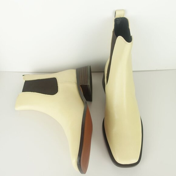 Sam Edelman Thelma Leather Bootie Eggshell White 8M- 0238 - Picture 7 of 16